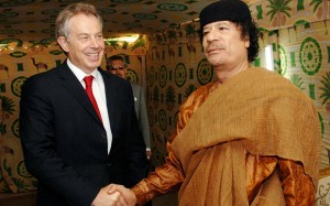 YEAR Review Politics 9 Politics Tony Blair meets Libyan leader Colonel Muammar Gaddafi